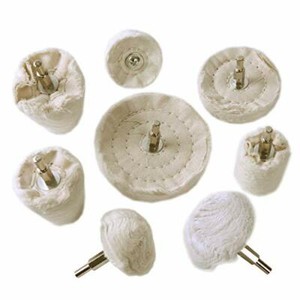 Set 8 Dischi Lucidanti Per Trapano - Spazzole Cotone Per Metall - Foto 3