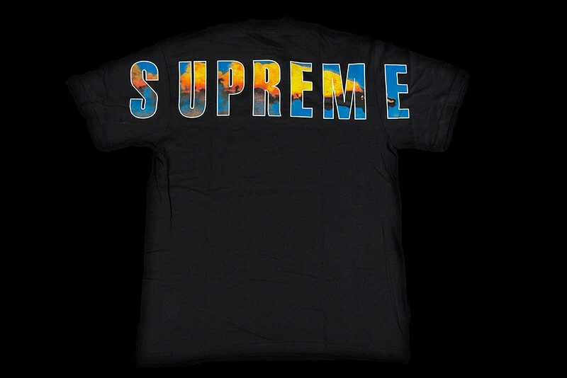 NEUF FW17 SUPREME CRASH TEE NOIR MOYEN M