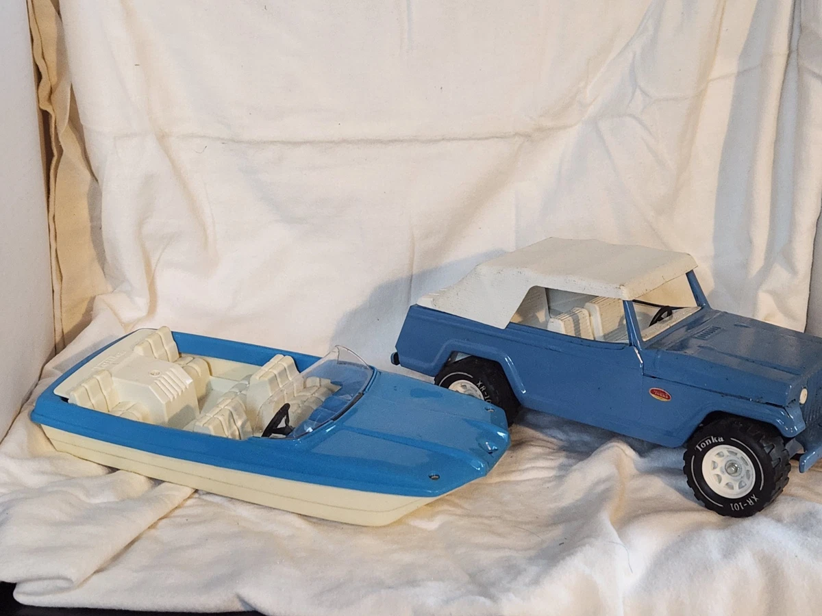 Tonka Jeep Blue Vintage Manufacture Diecast Cars, Trucks & Vans
