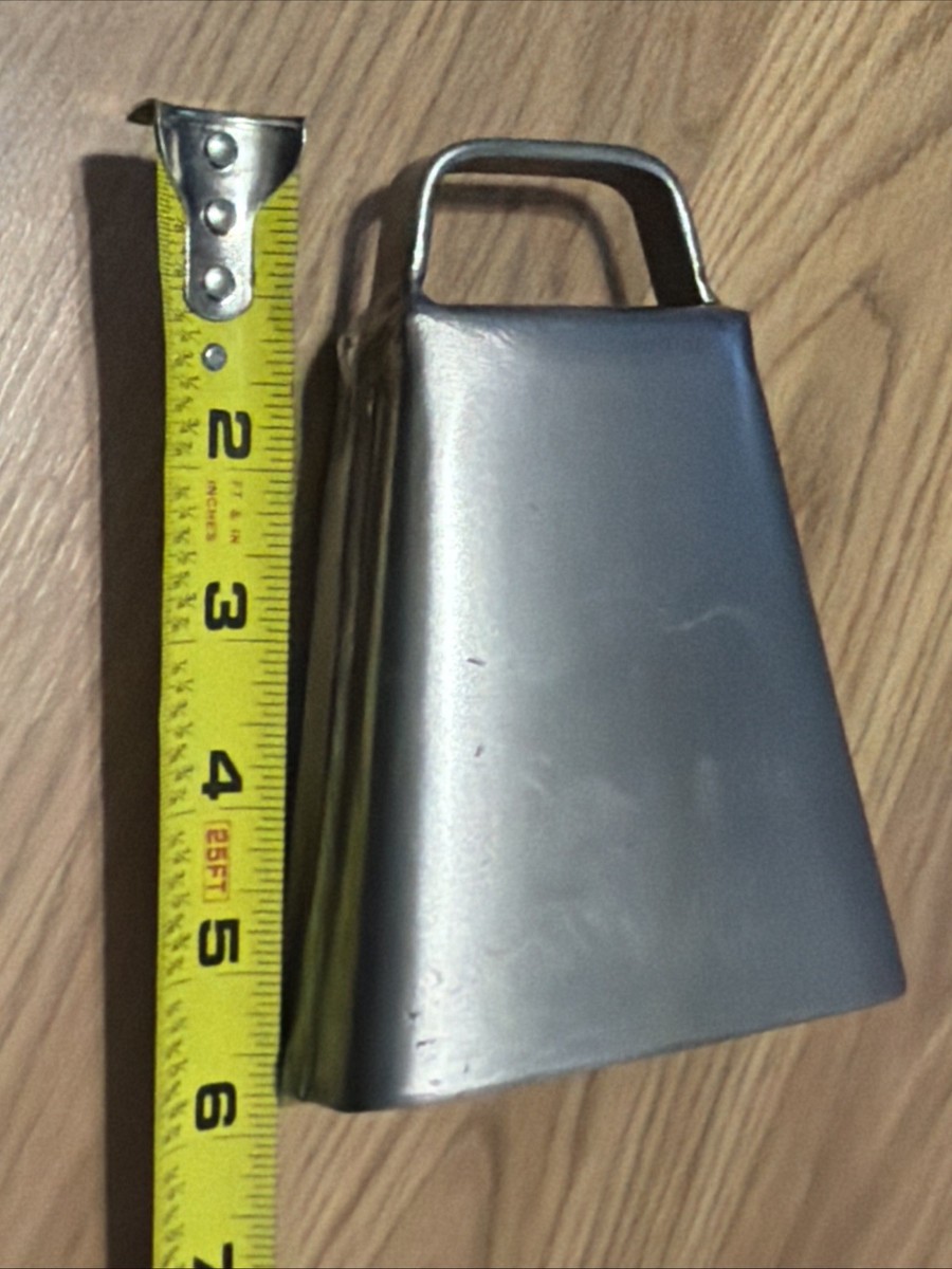 JCR Percussion Cowbell Legendary Small CHA CHA Bell Stamped