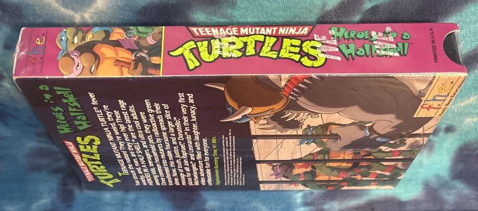 Teenage Mutant Ninja Turtles VHS Heroes In A Halfshell NOS Sealed WATERMARKS - Image 3 of 4