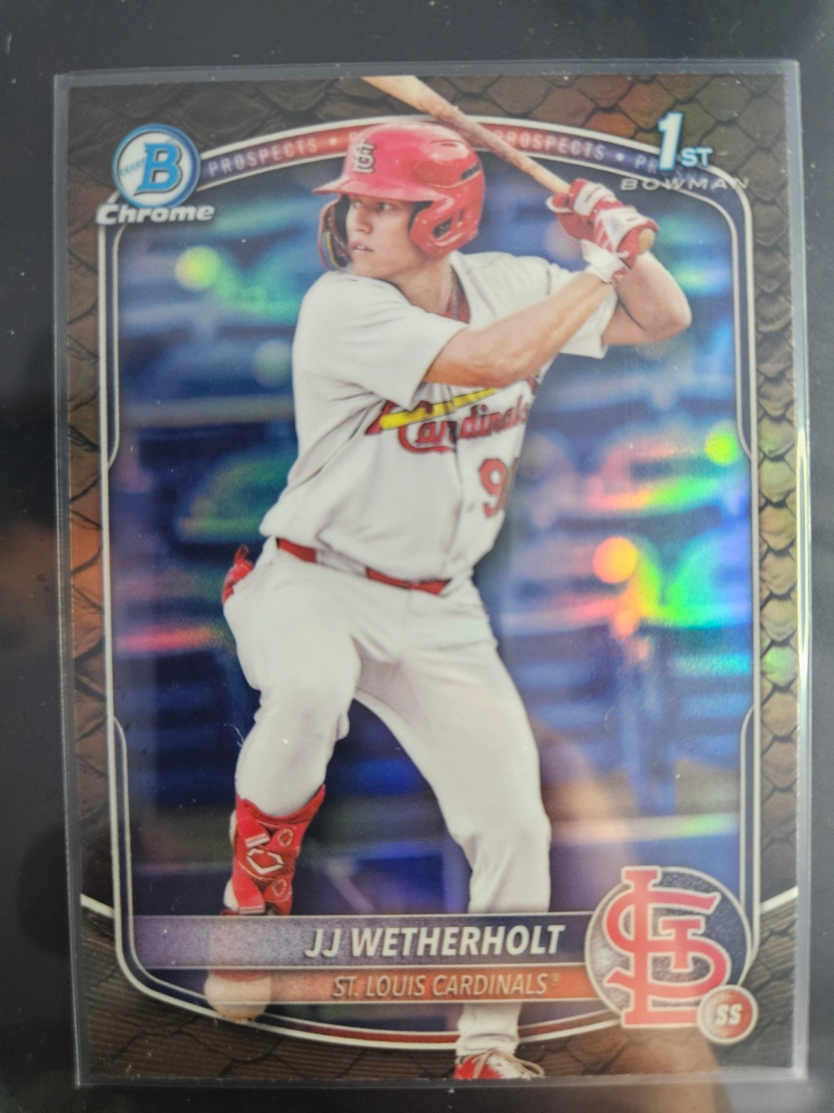 2025 Bowman - #BCP-22 Chrome Reptilian Refractor JJ Wetherholt Rookie!!!