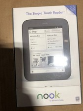 Barnes  Noble Nook Simple Touch EBook Reader 6" Touchscreen Wi-Fi Only BNRV300