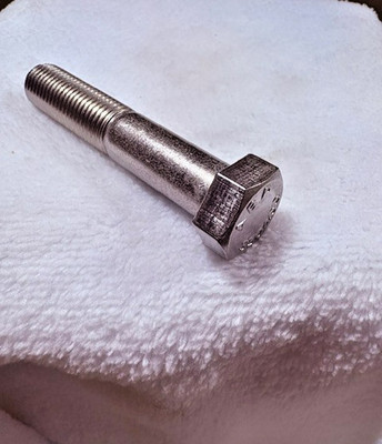 7/16- 20  x   2 1/2''   HEX HEAD CAP SCREW ,  stainless steel,  2 pcs