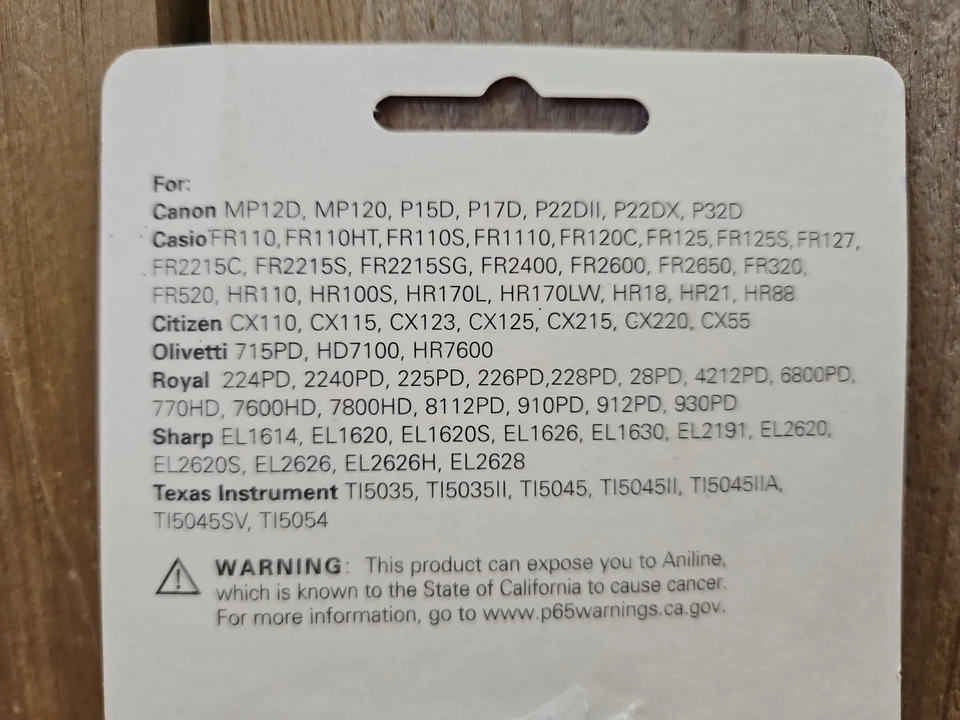 Paquete de 2 Rollos de Tinta Calculadora Porelon 11203 PR42 Negro y Rojo NUEVO Y PRECINTADO  Foto 4 de 4
