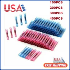 400/100x Heat Shrink But Connector Waterproof Electrical Wire Marine Butt Splice