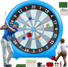 6FT Inflatable Dartboard, Giant Kick Darts Soccer Darts Golf Throw Darts with