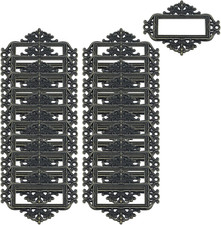 24 Pack Vintage Lace-up Office Library File Drawer Tag Business Card Slot Label