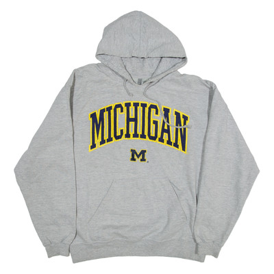 J.AMERICA Michigan Damen Grauer Hoodie L