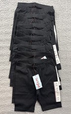 Cat  Jack Girls Youth XS 4/5 Black Bike Shorts Lot of 8