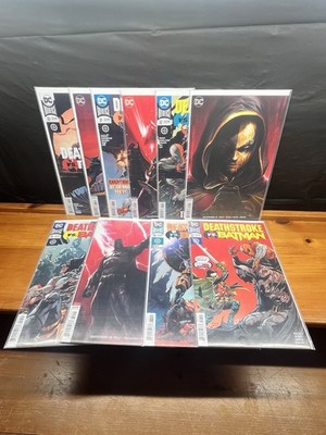 DC Deathstroke VS Batman #30 - #35  2018 With Variants 9 Book Lot