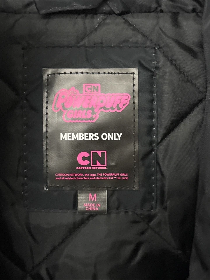 PowerPuff Girls Puffer Jacket Women’s Sz Medium Members Only Coat NEW - Image 2 of 4