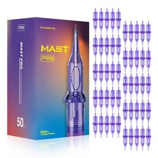 Mast Tattoo Needles Assorted 50Pcs Tattoo Cartridge Needles Round Liner 10 M...