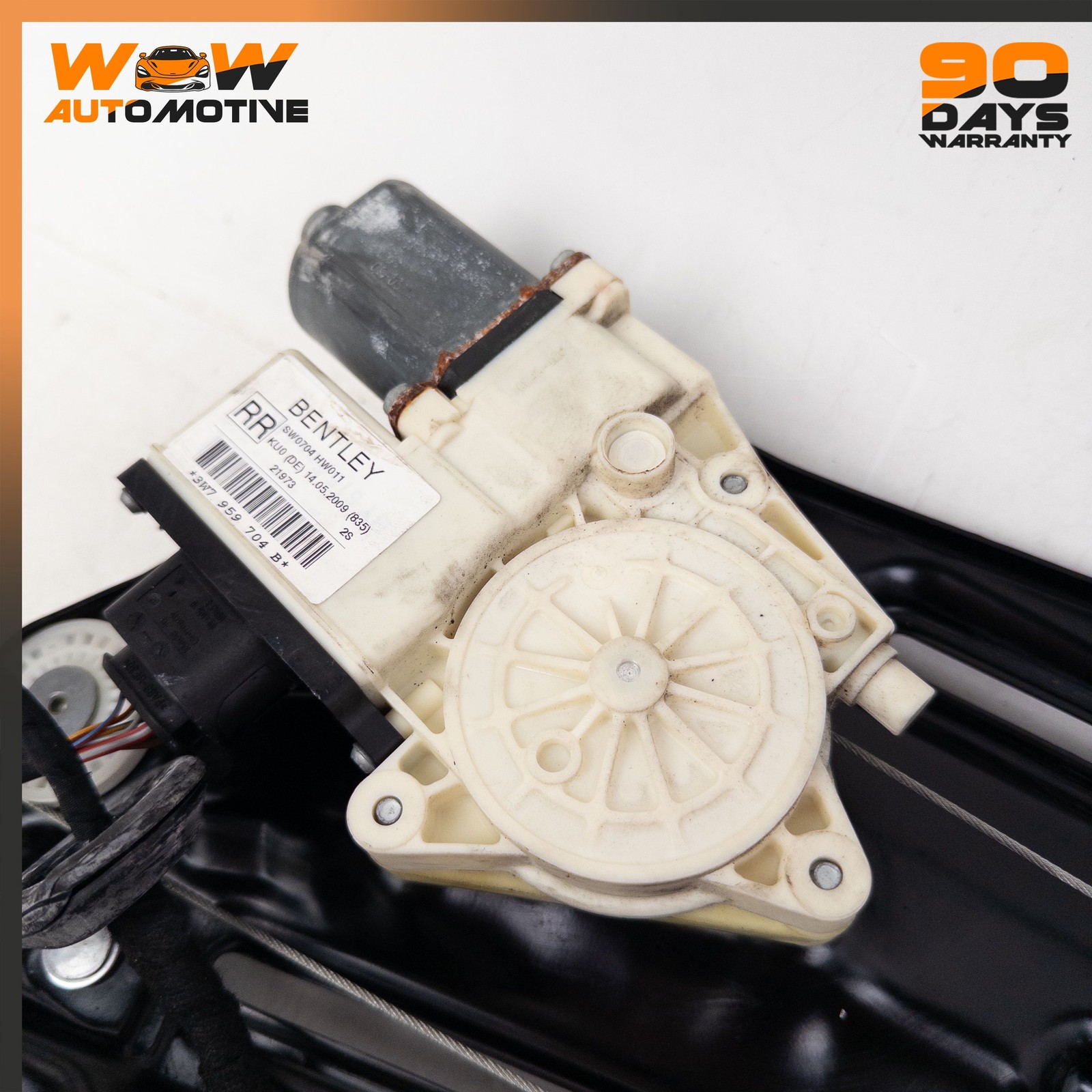 07-11 BENTLEY CONTINENTAL GTC REAR RIGHT QUARTER WINDOW REGULATOR MOTOR OEM