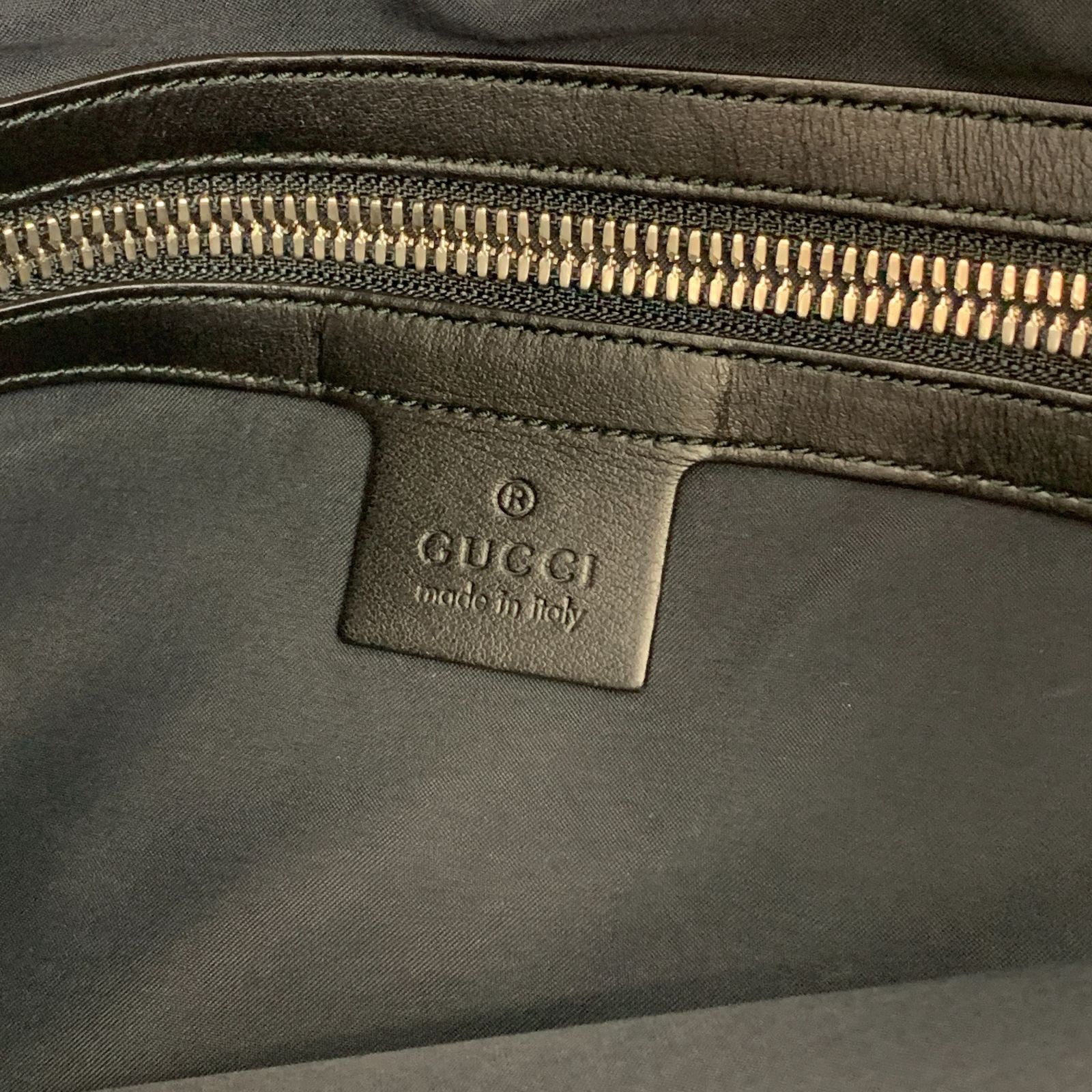 Gucci Real Ghost Drawstring Backpack Leather Blac… - image 11