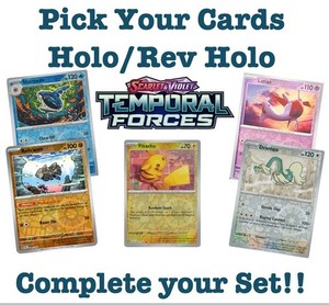 Pokemon Temporal Forces Holo/Rev Holo -Pick your card 1-162