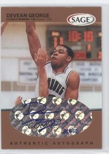 1999 Sage Auto Bronze 85/650 Devean George #A20 Auto 0b9