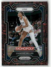 Diamond Miler 2024-25 Panini Prizm Monopoly WNBA Red Pattern Minnesota Lynx #9