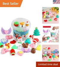 Squishy Fidget Toys, Mini Mochi Squishies 24 Pcs Party Christmas Mochi Favors...