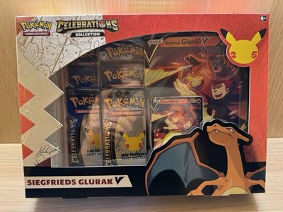 Pokémon TCG Celebrations Siegfrieds Glurak V Kollektion Deutsch Sealed 25 Jahre