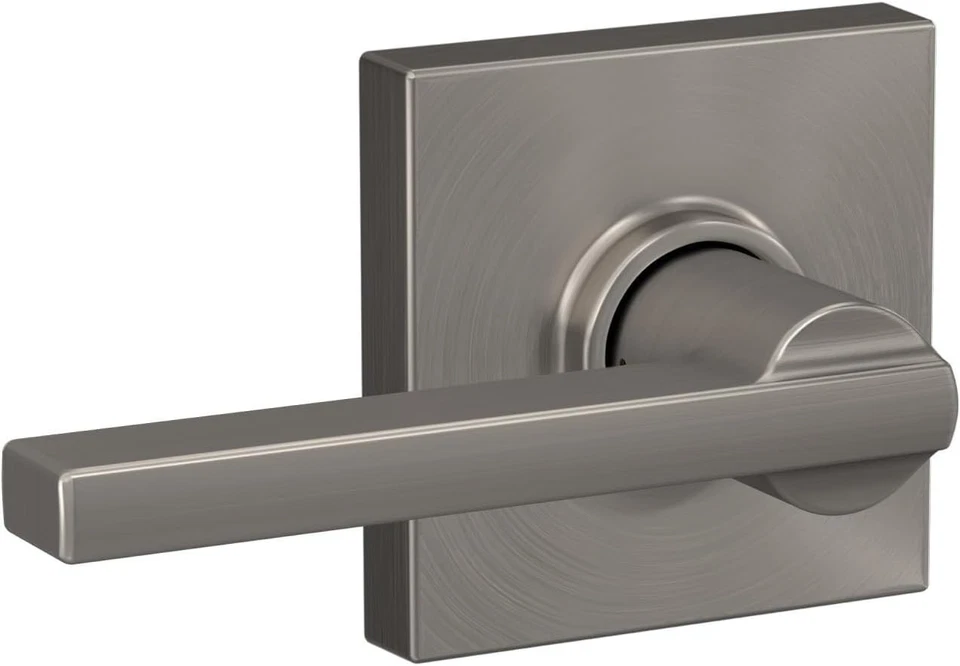 Fechadura de passagem de armário, fácil instalação, cetim níquel - Imagem 4 de 4