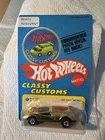 Vintage Hot Wheels Classy Customs 6 Buzz Off 6976 Hong Kong 1977 Sealed On Card