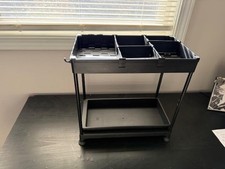 2-Tier Under Sink Pull-Out Organizer x1 for Kitchen  Bathroom, Black-NEW