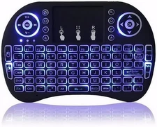 Wireless Mini Keyboard Remote Control Touchpad Mouse Combo Controller for TV BOX