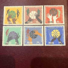 Poland Stamps 1963 MNH European Championship Basketball For Men In Wroclaw