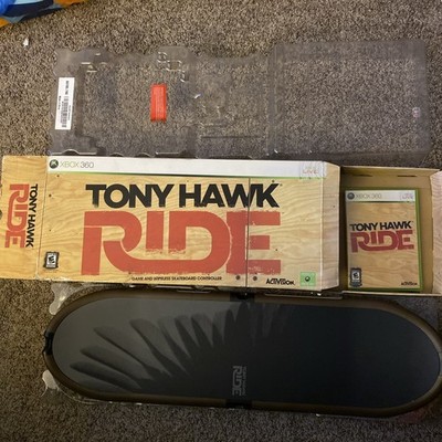 Tony Hawk Ride Xbox 360 Game + Wireless Skateboard Controller New Open Box