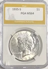 1935 S PEACE "MS/BU GRADE"-BEAUTIFUL COLOR, REV IS INCREDIBLE, LOOK CLOSELY 💥✅