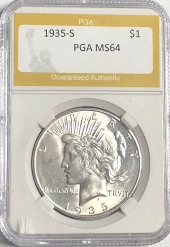 1935 S PEACE "MS/BU GRADE"-BEAUTIFUL COLOR, REV IS INCREDIBLE, LOOK CLOSELY 💥✅