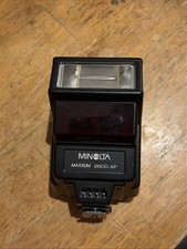 Minolta Maxxum AF Flash 2800 With Case 9105004 VG for Maxxum 7000 camera