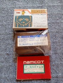 Retro Famicom Software Namco Tower of Babel Box with Instruction Manual