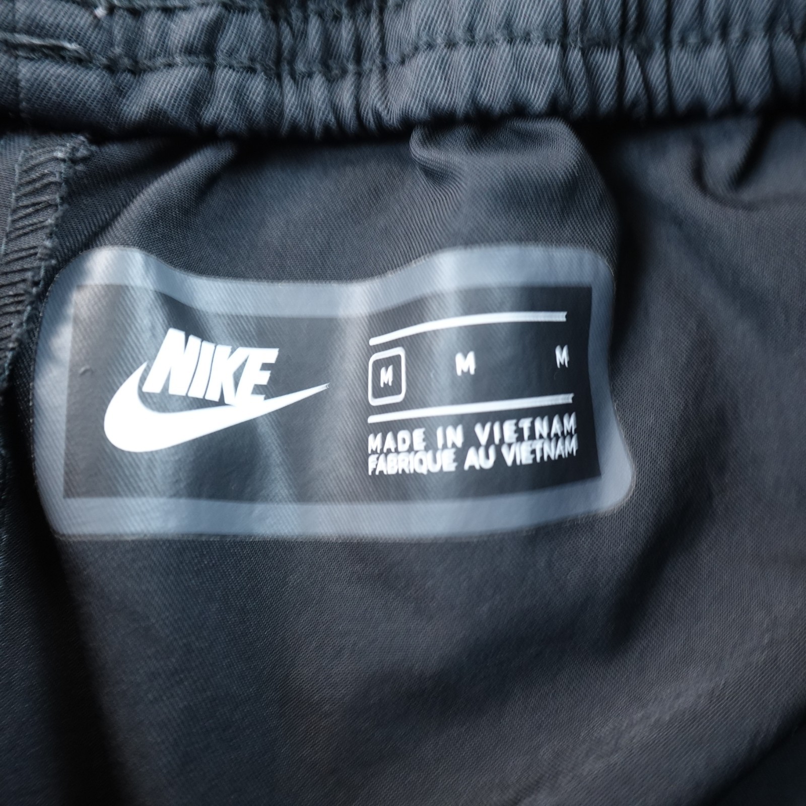 Nike Pants Mens M Black Club Tech Woven Swoosh Drawstring Jogger Performance Gym image 7