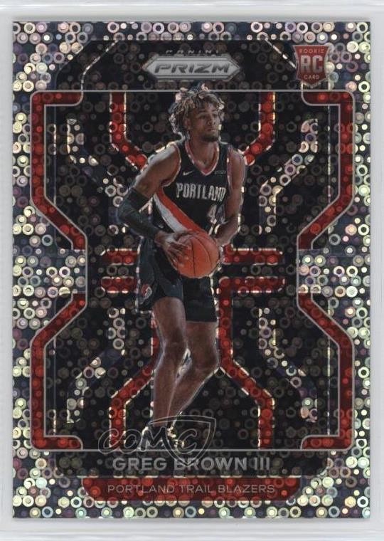 2021-22 Panini Prizm Fast Break Prizm Greg Brown III #291 7m3