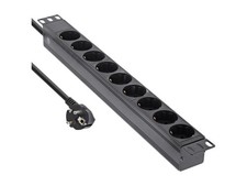 InLine 19" 16419I 9 Way Protective Contact Tape Socket No Switch