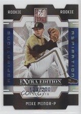 2009 Donruss Elite Extra Edition Rookie Aspirations 123/200 Mike Minor #59 0m9