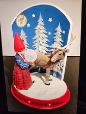 DEMDACO The Wish Books Holiday Figurine Be Brave Be Kind Believe Rare Lights Up