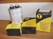 3 New Titan Pro TOC10 Oval Motor Run Capacitors 10MFD 370 VAC FREE US SHIPPING