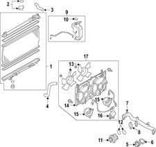 Genuine Infiniti Lower Hose 215031NA0A