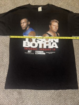 VTG 90s Mike Tyson Vs Botha MGM Grand Boxing Fight Promo T-Shirt