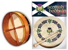 Waltons 8&prime;&prime; Design Bodhran | Scottish Thistle