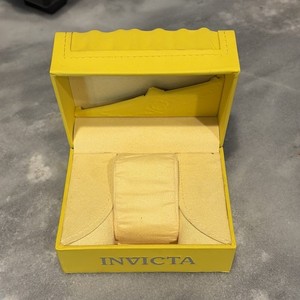 Invicta Yellow Classic Single Slot Watch Box Case Storage Organizer