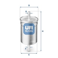 Ufi Kraftstofffilter 31.710.00 Filtereinsatz FüR Opel Renault Fiat Peugeot X83 3