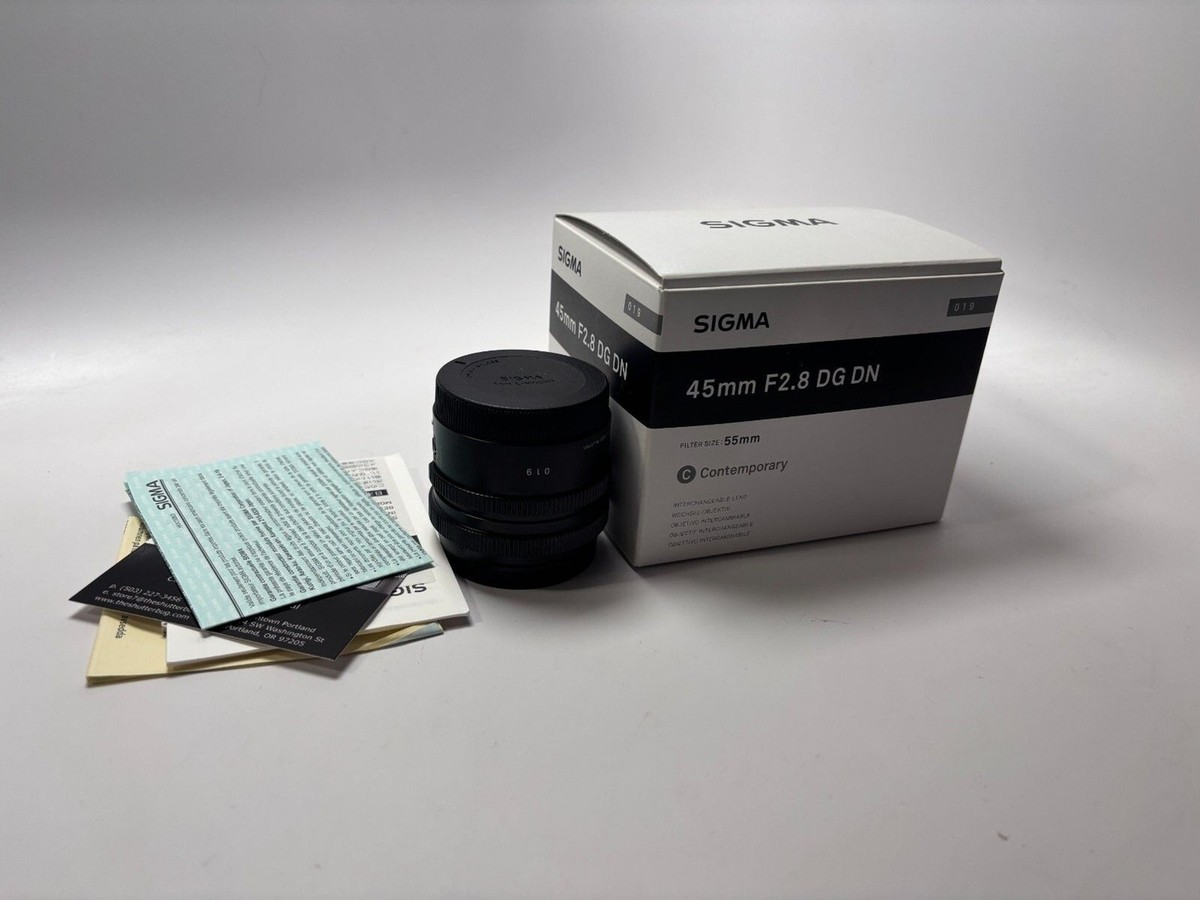 Sigma 45mm f/2.8 DG DN Contemporary Lens for Sony E mount cameras