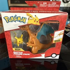 Pokémon Pikachu Charizard Deluxe Action 4.5" Battle Figure Pack Nintendo Toy