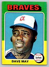 1975 Topps Baseball #650 Dave May Braves