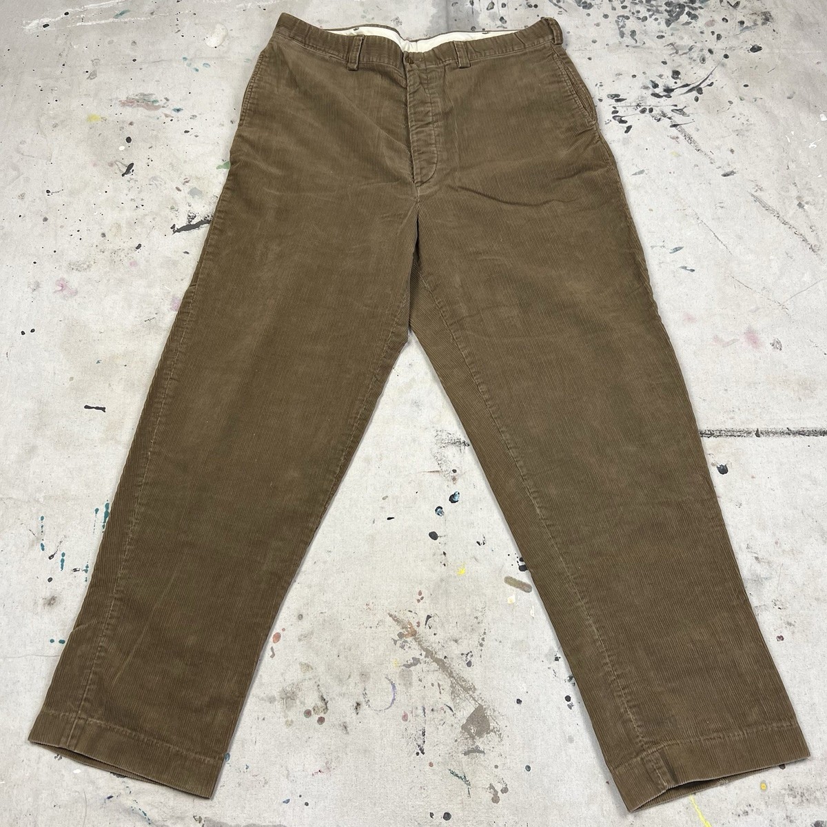 Vintage 90s RRL Ralph Lauren Corduroy Chino Pants Trousers Button