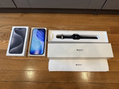 Apple iPhone 15 Pro Max 512GB Black Titanium + Apple Watch Series 3 38mm